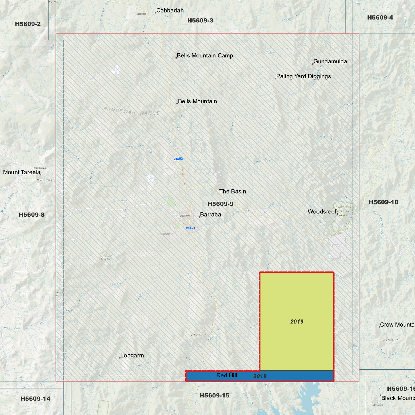 Barraba 1m Digital Elevation Model (H5609-9)