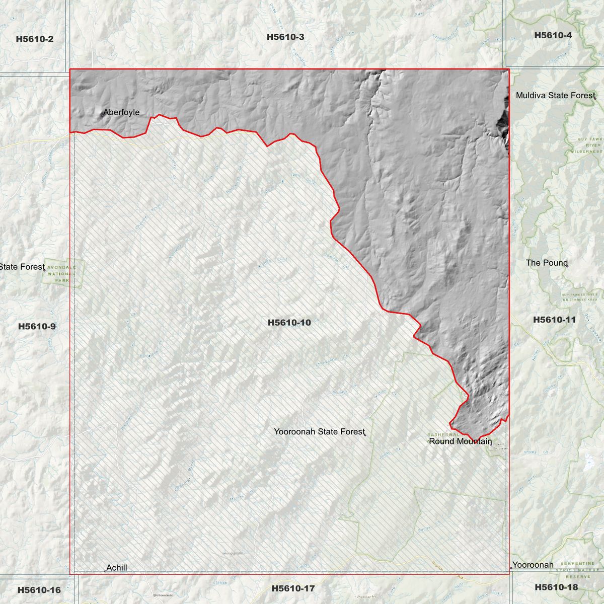 Aberfoyle 1m, 2m & 5m Digital Elevation Models (H5610-10)