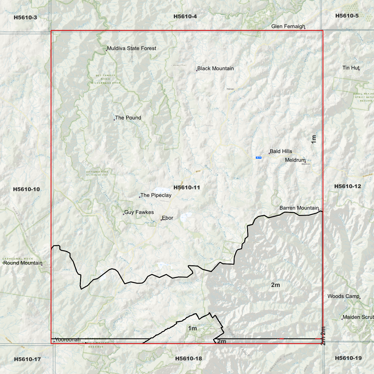 Ebor 1m & 2m Digital Elevation Models (H5610-11)