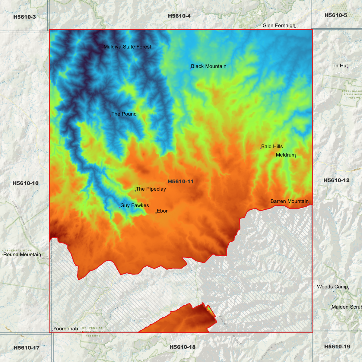 Ebor 1m & 2m Digital Elevation Models (H5610-11)