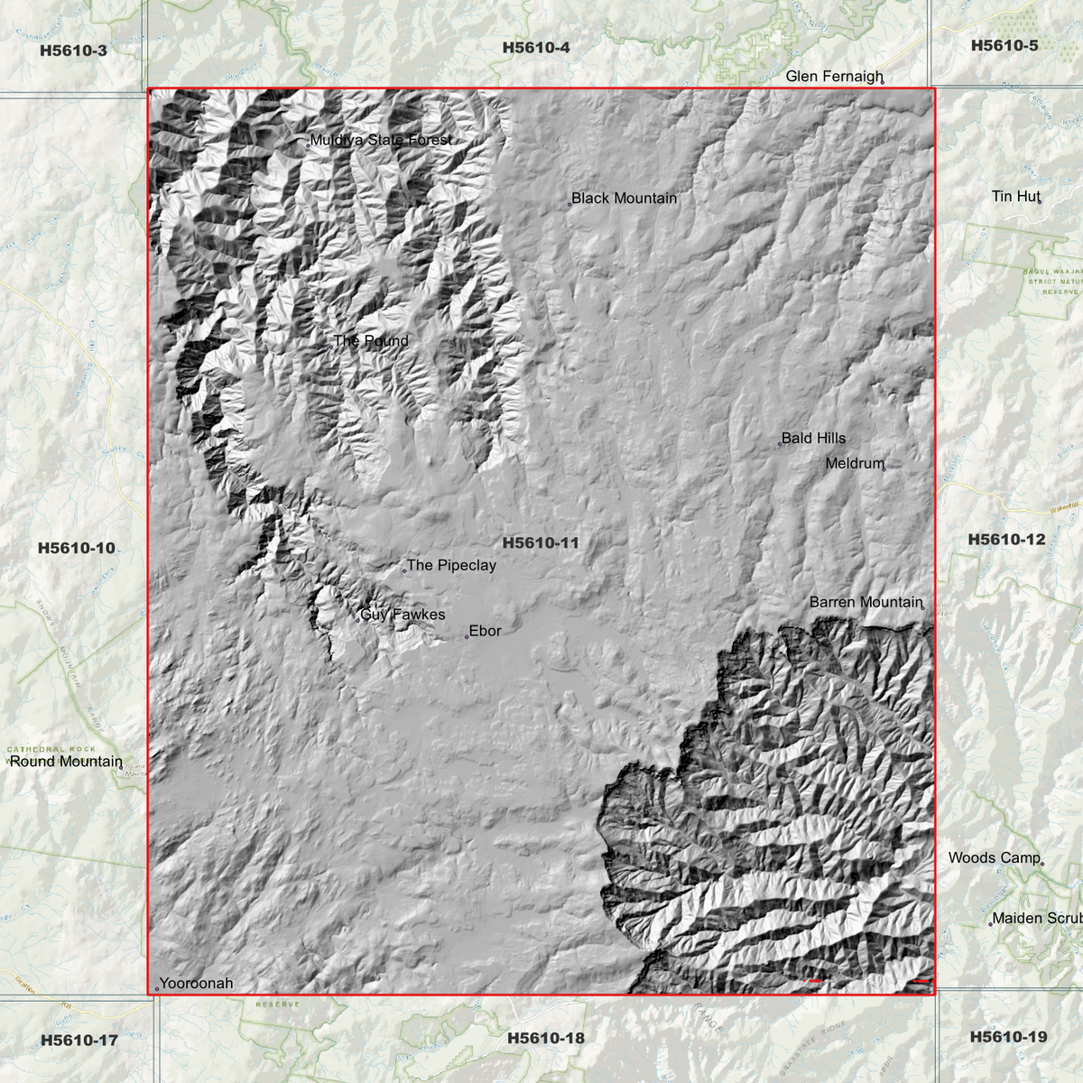 Ebor 1m & 2m Digital Elevation Models (H5610-11)