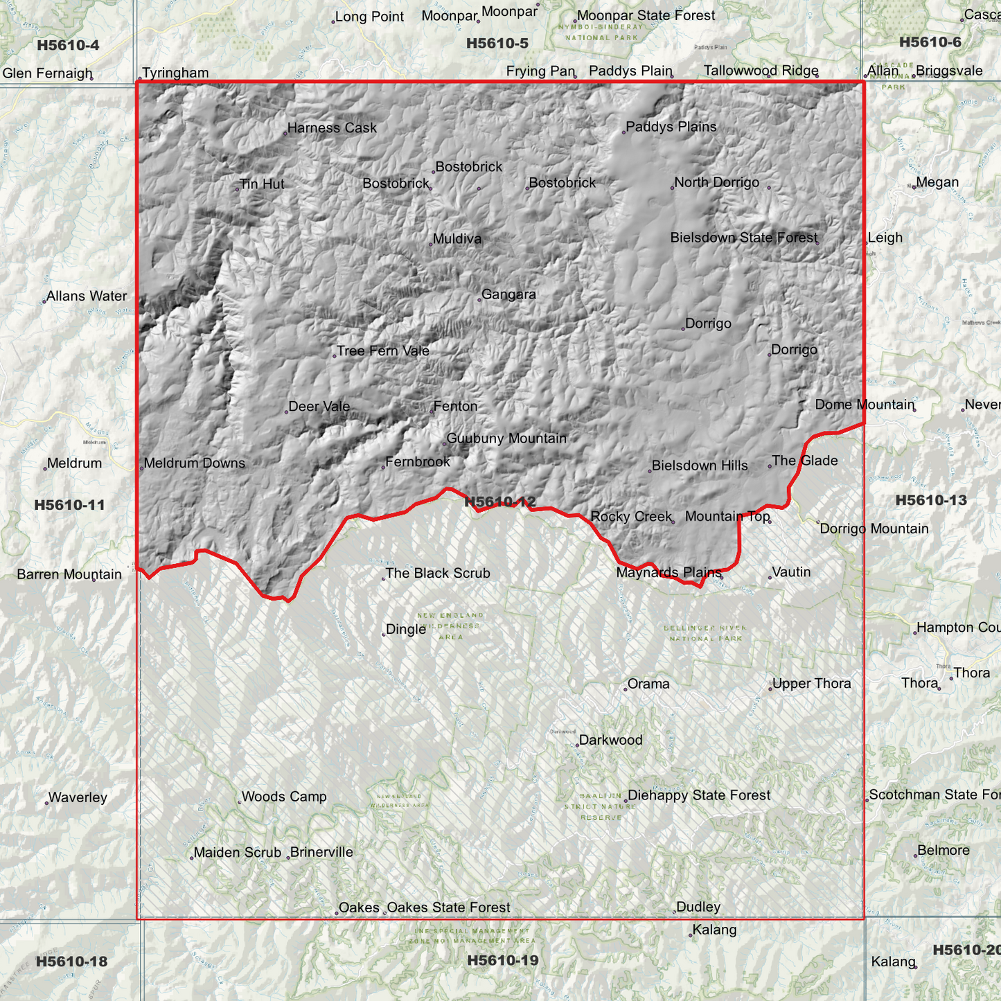 Dorrigo 1m Digital Elevation Model (H5610-12)