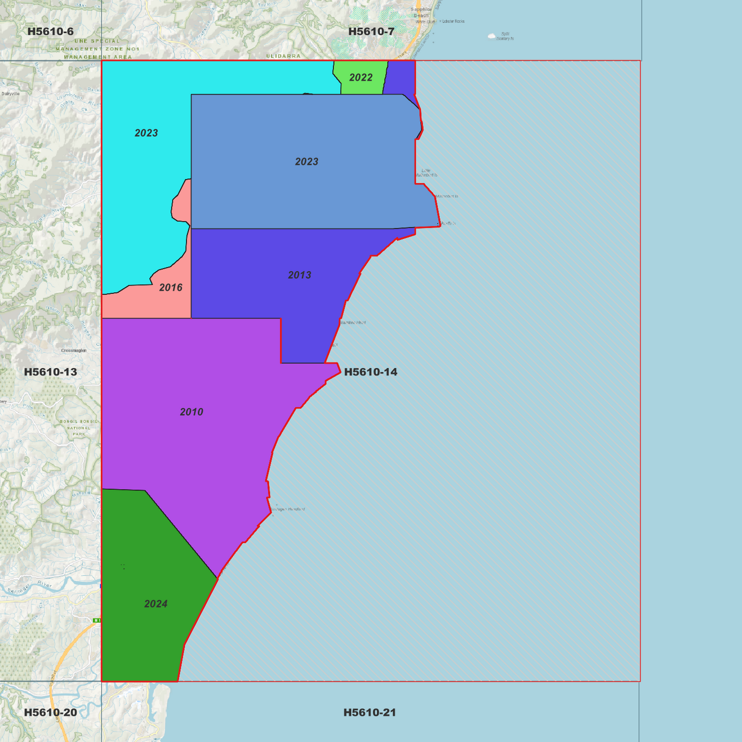 Coffs Harbour 1m Digital Elevation Model (H5610-14)