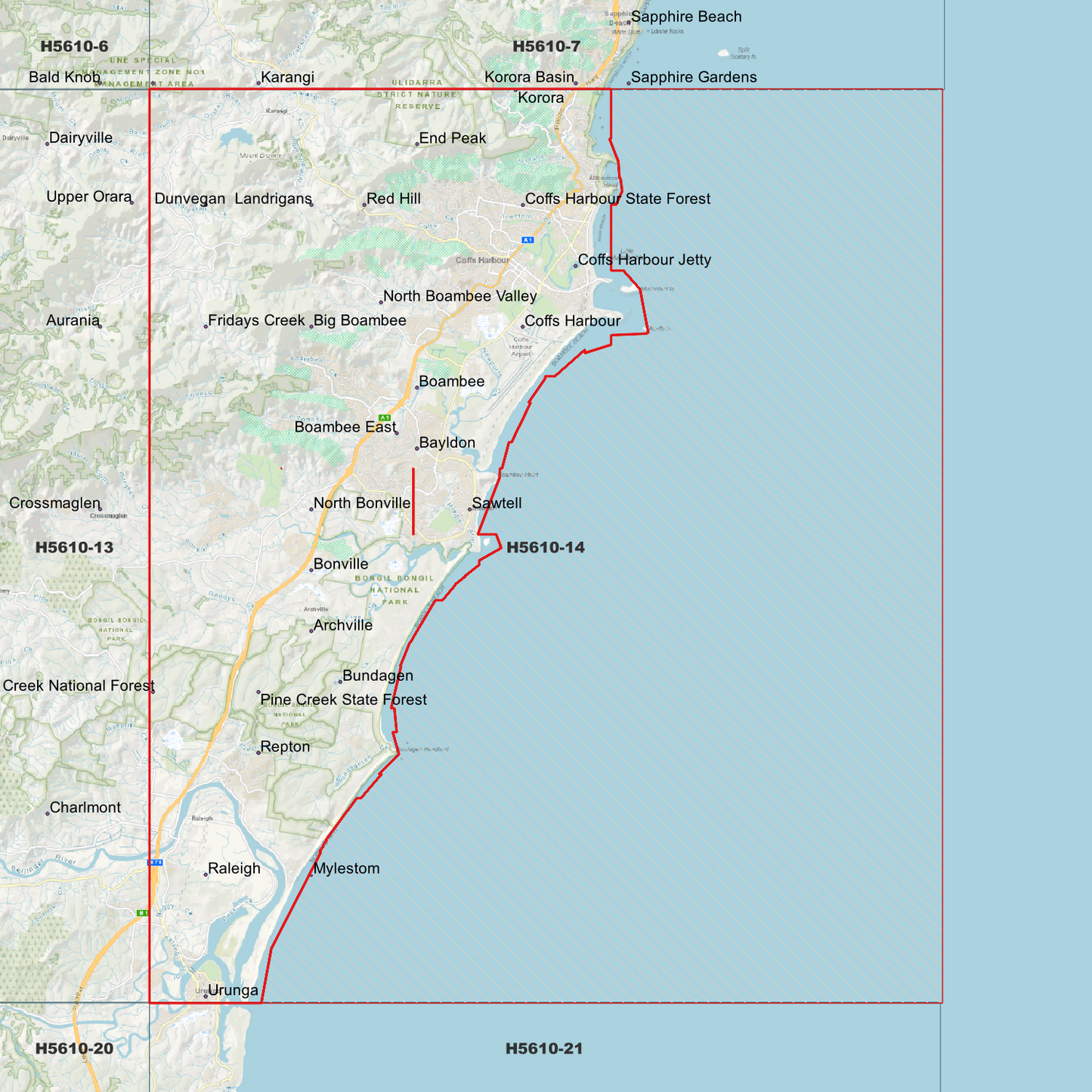 Coffs Harbour 1m Digital Elevation Model (H5610-14)