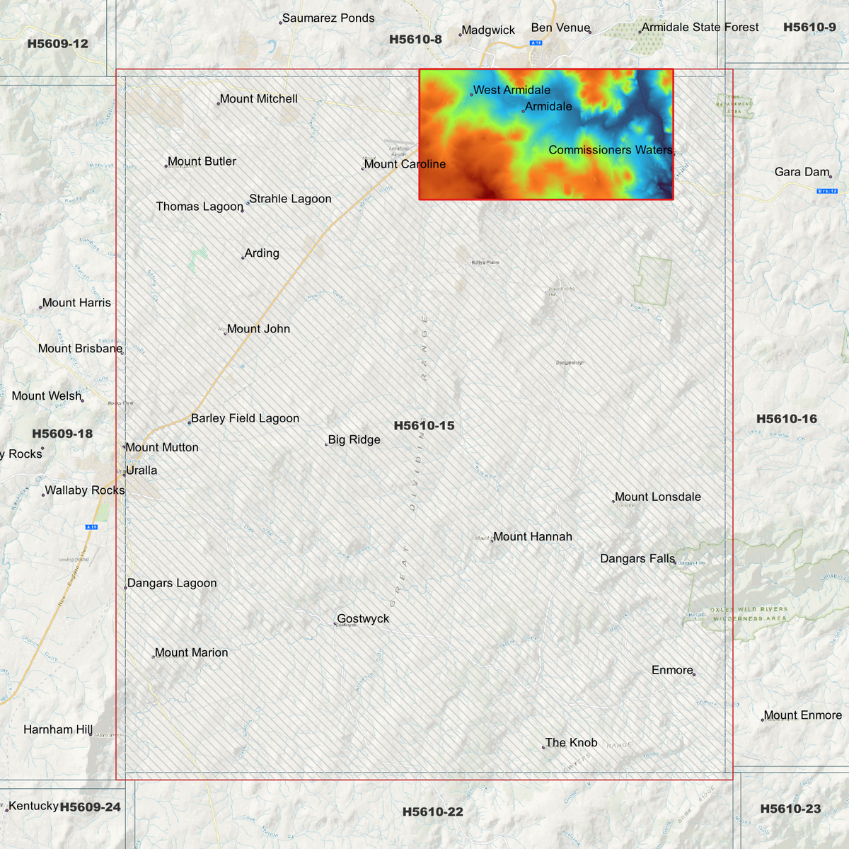 Armidale 1m & 2m Digital Elevation Models (H5610-15)