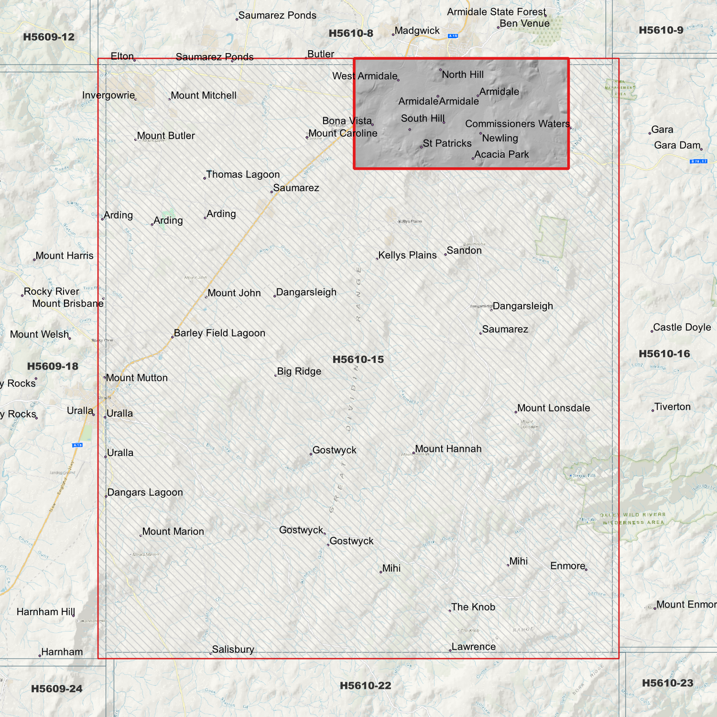 Armidale 1m Digital Elevation Model (H5610-15)
