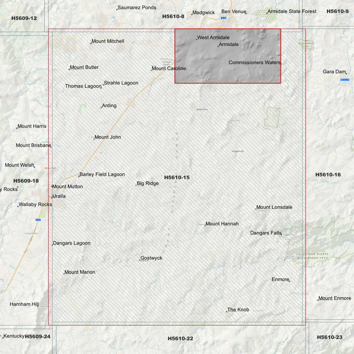 Armidale 1m & 2m Digital Elevation Models (H5610-15)