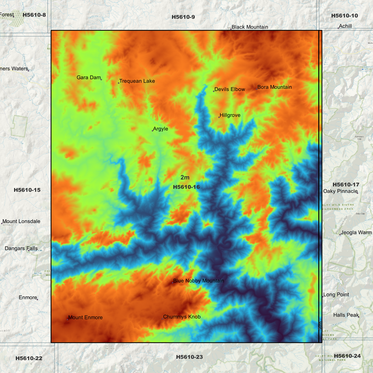 Blue Knobby 2m Digital Elevation Models (H5610-16)