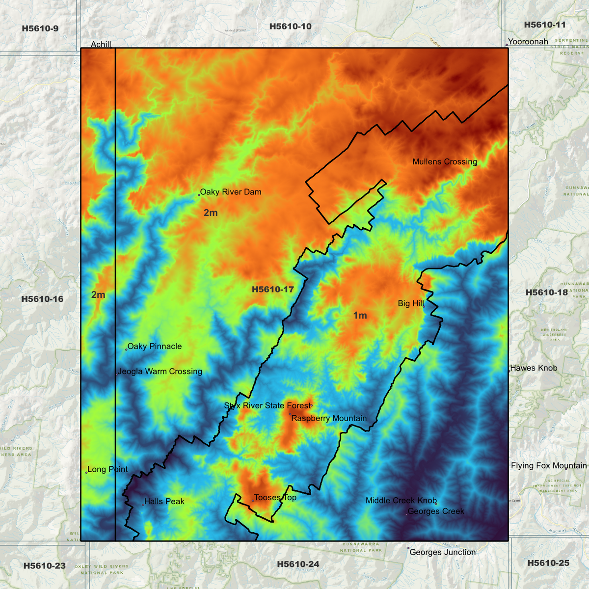 Styx 1m & 2m Digital Elevation Models (H5610-17)