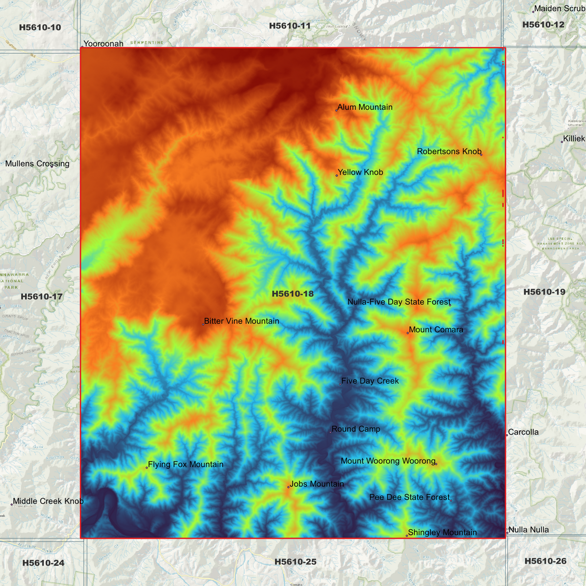 Jobs 1m & 2m Digital Elevation Models (H5610-18)