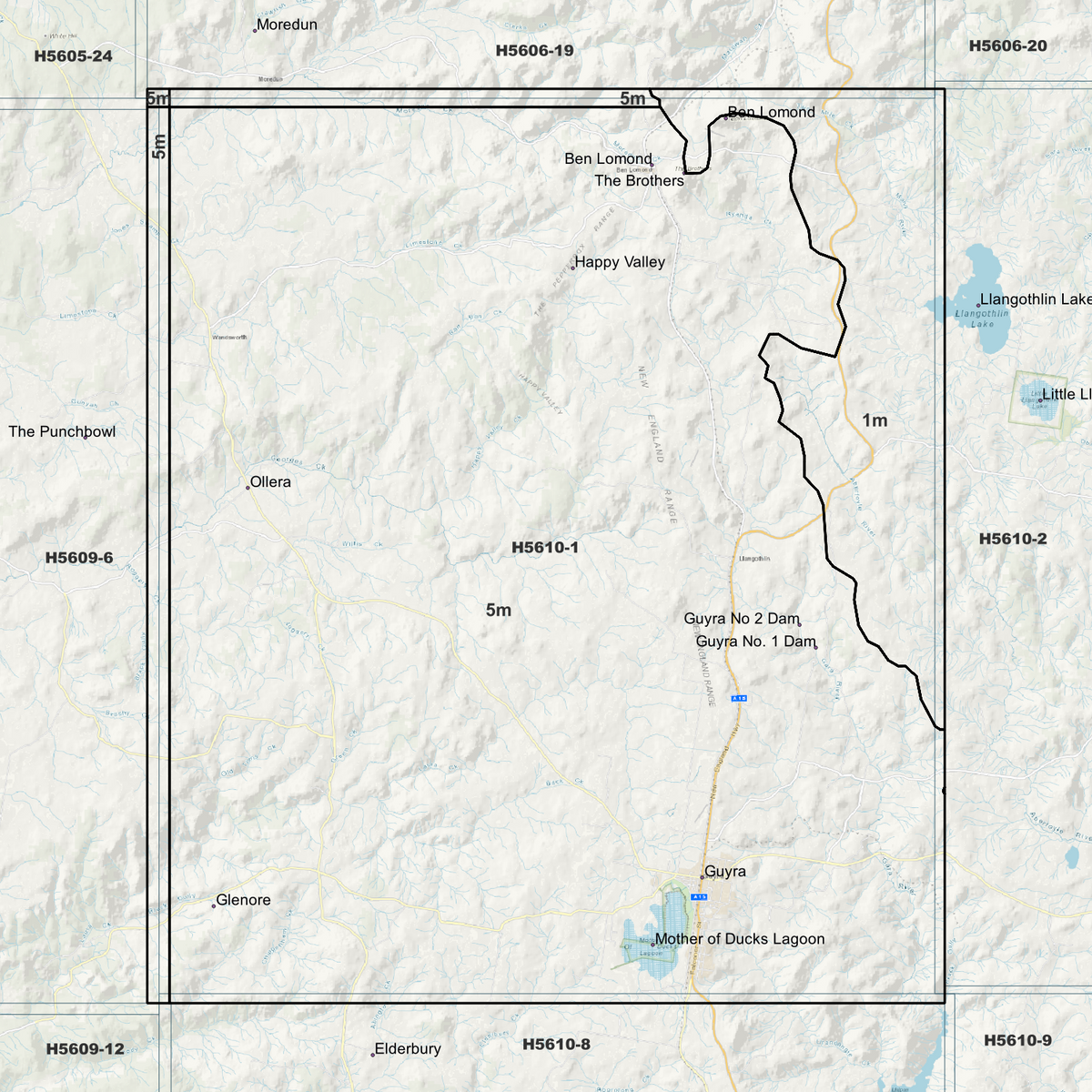 Guyra 1m & 5m Digital Elevation Models (H5610-1)