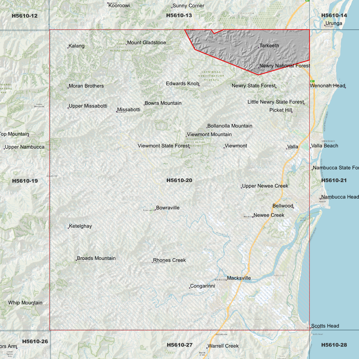 Nambucca 50cm, 1m & 2m Digital Elevation Models (H5610-20)