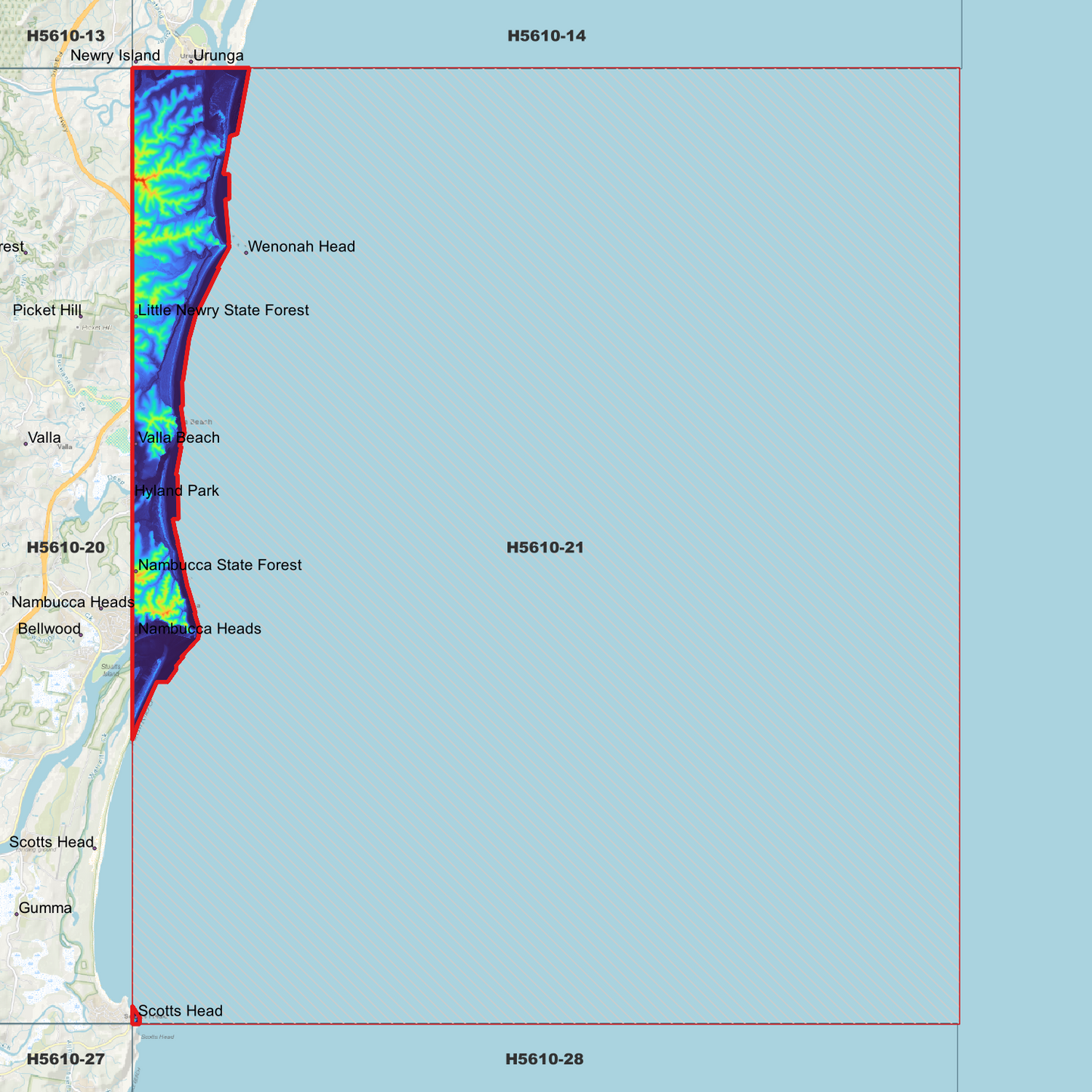 Valla Beach 1m Digital Elevation Model (H5610-21)