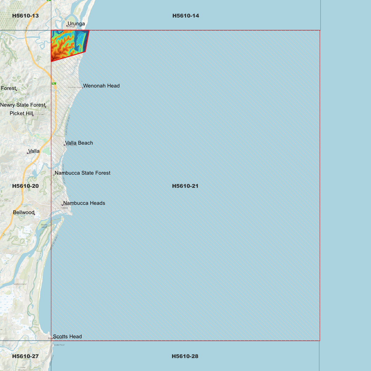 Valla Beach 50cm & 1m Digital Elevation Models (H5610-21)
