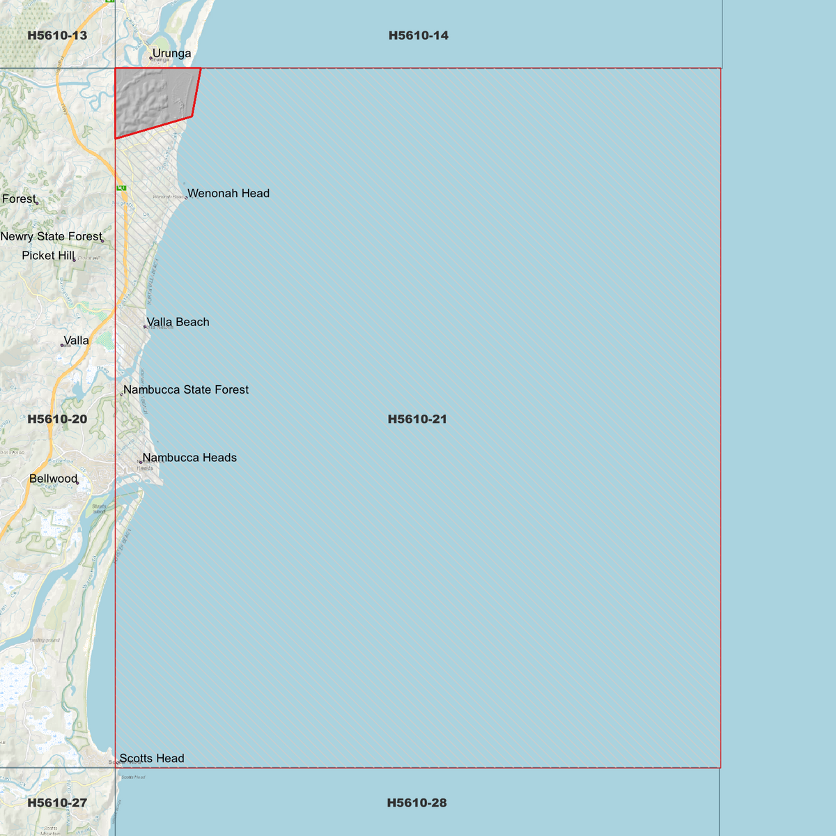 Valla Beach 50cm & 1m Digital Elevation Models (H5610-21)