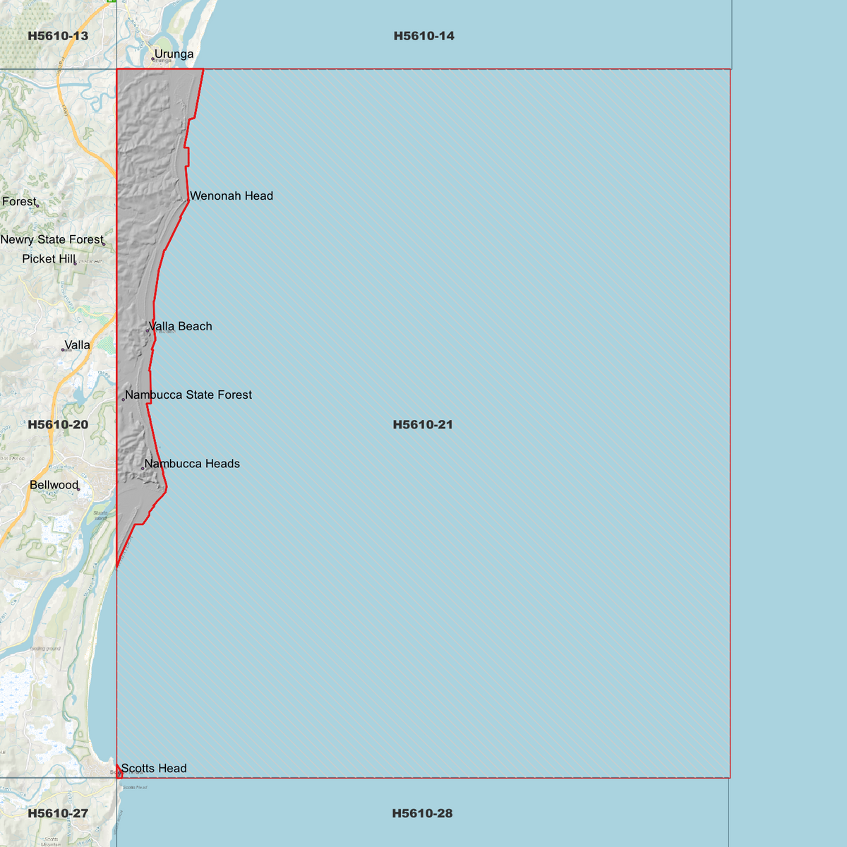 Valla Beach 50cm & 1m Digital Elevation Models (H5610-21)