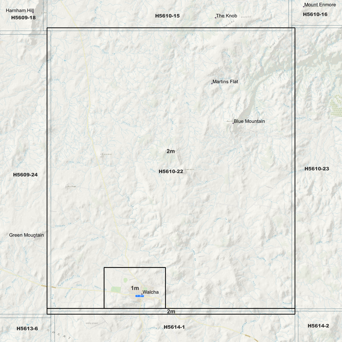 Walcha 1m & 2m Digital Elevation Models (H5610-22)