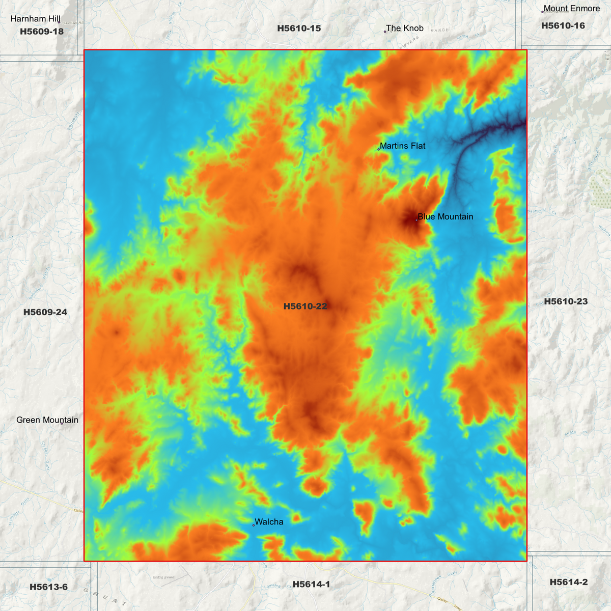 Walcha 1m & 2m Digital Elevation Models (H5610-22)