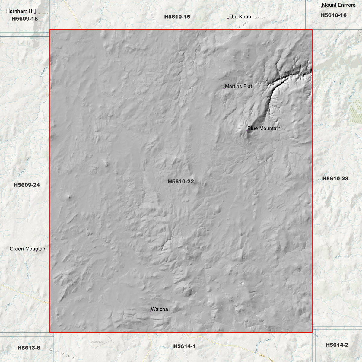 Walcha 1m & 2m Digital Elevation Models (H5610-22)