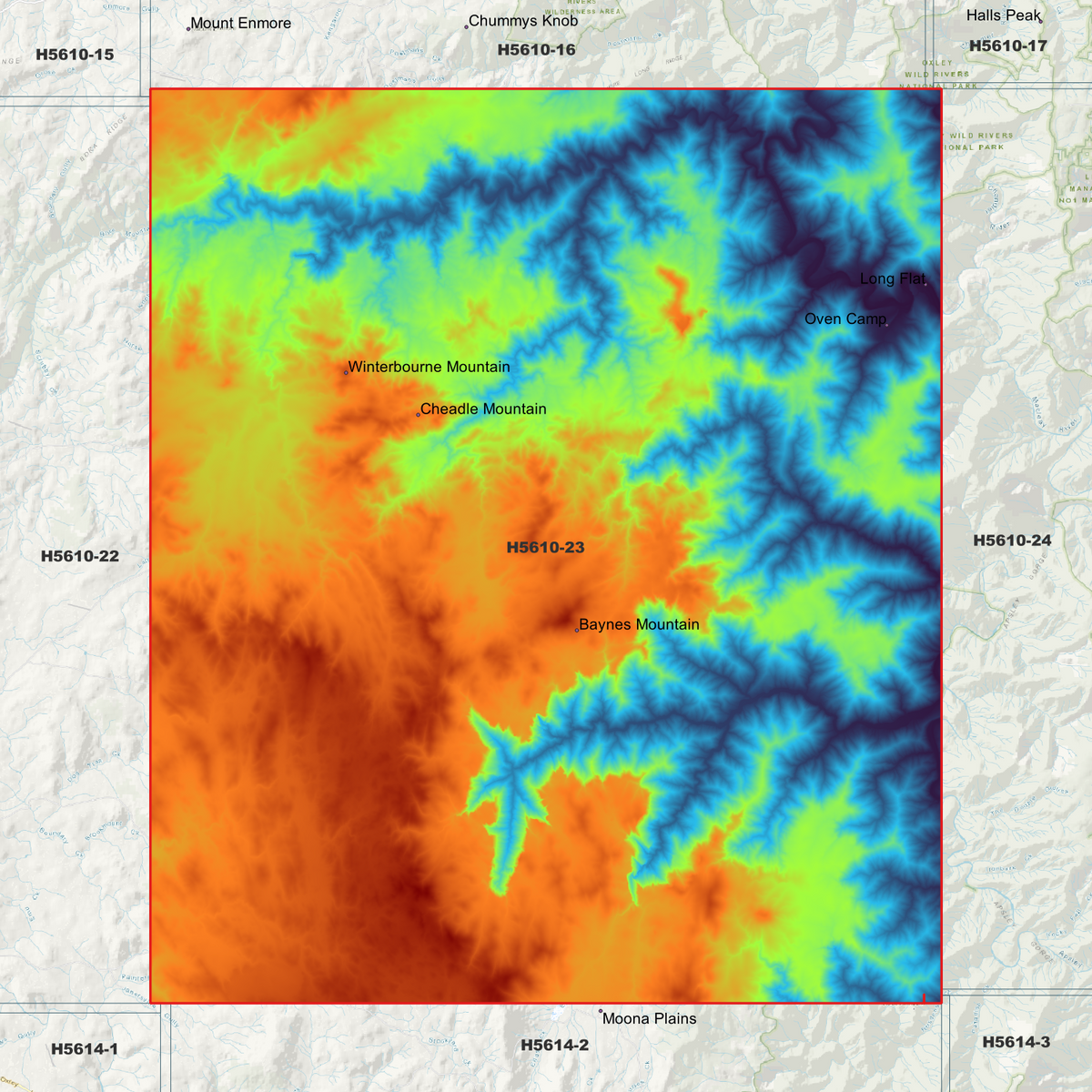 Cheadle 2m Digital Elevation Models (H5610-23)