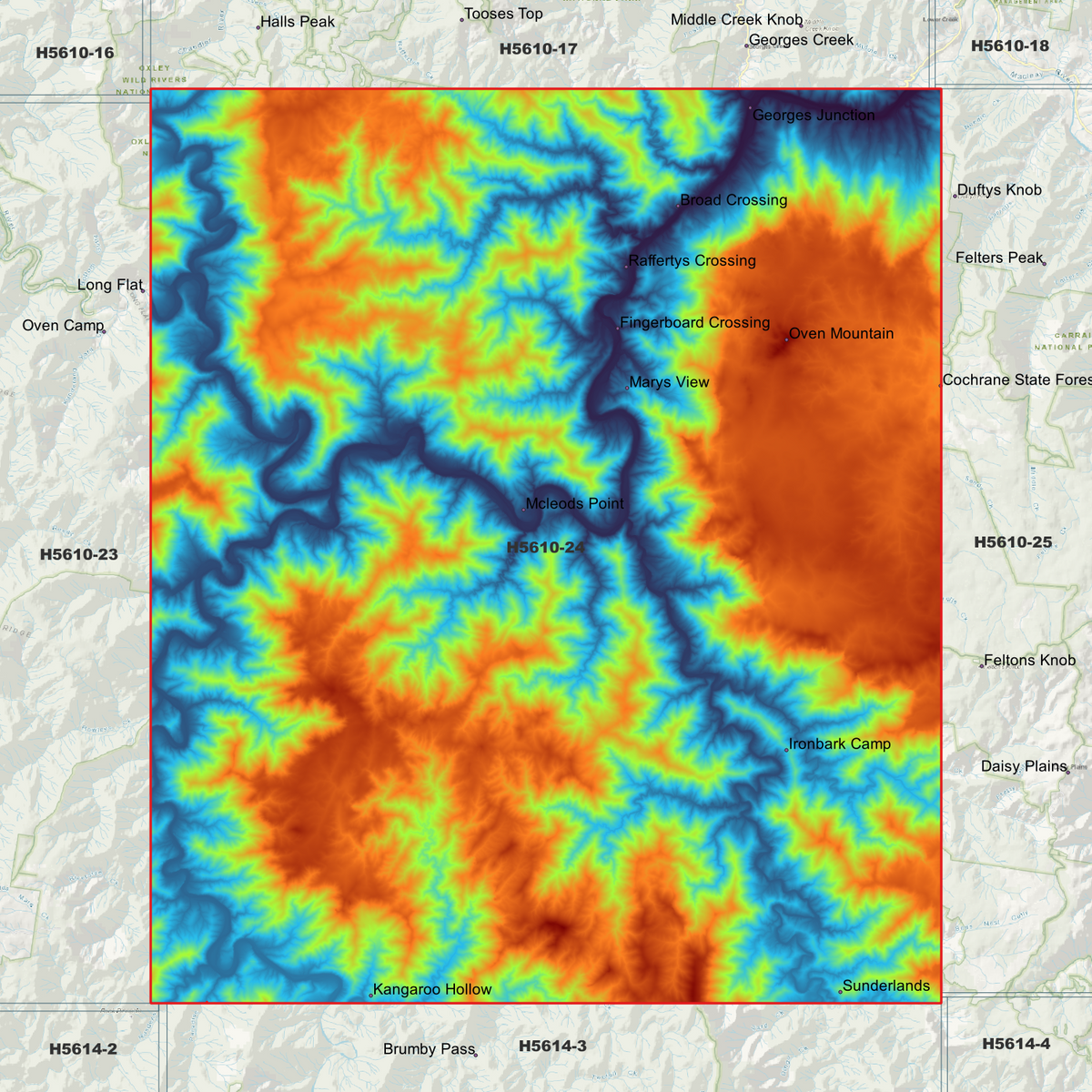 Mcleods 1m & 2m Digital Elevation Models (H5610-24)