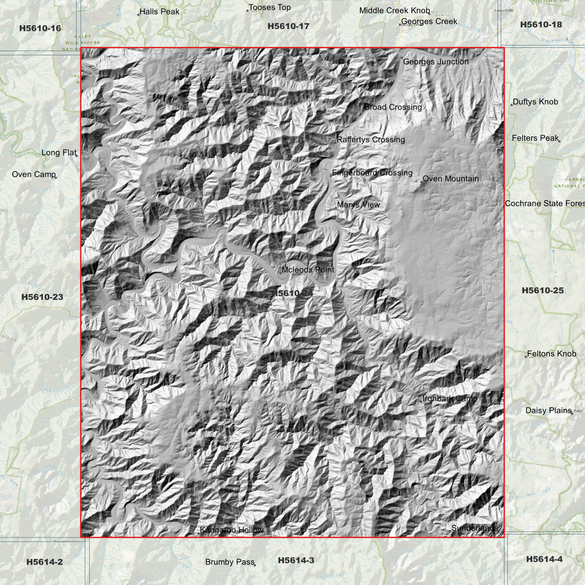 Mcleods 1m & 2m Digital Elevation Models (H5610-24)