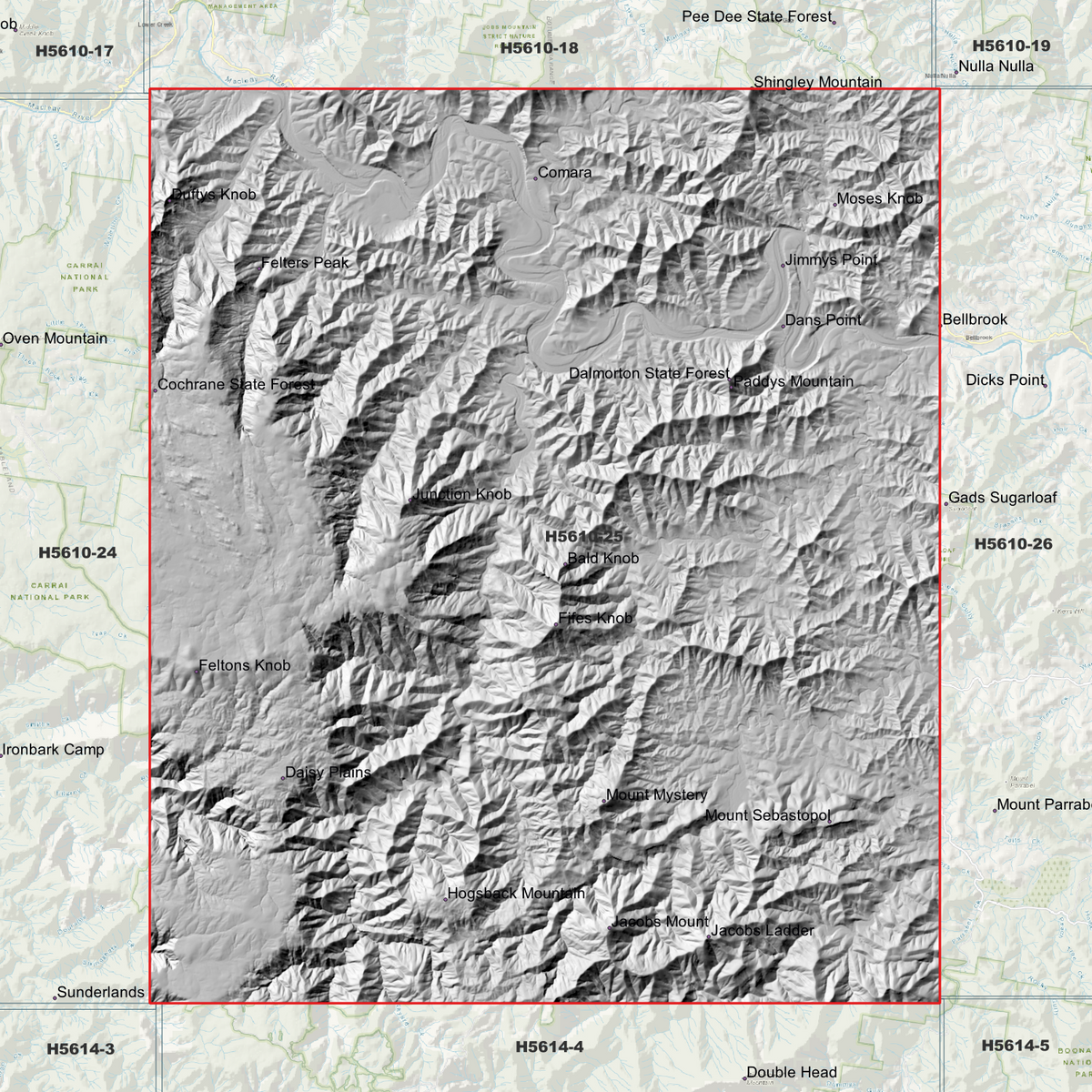 Comara 2m Digital Elevation Models (H5610-25)