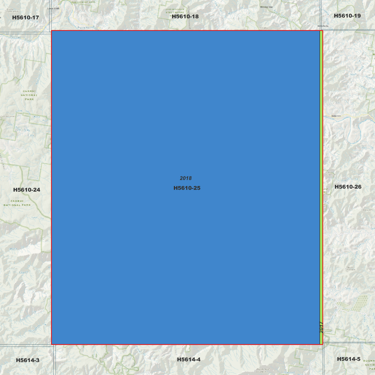 Comara 2m Digital Elevation Models (H5610-25)