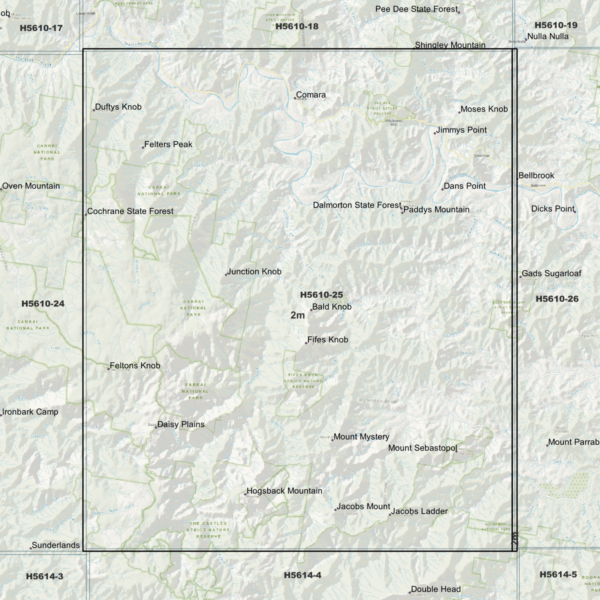 Comara 2m Digital Elevation Models (H5610-25)