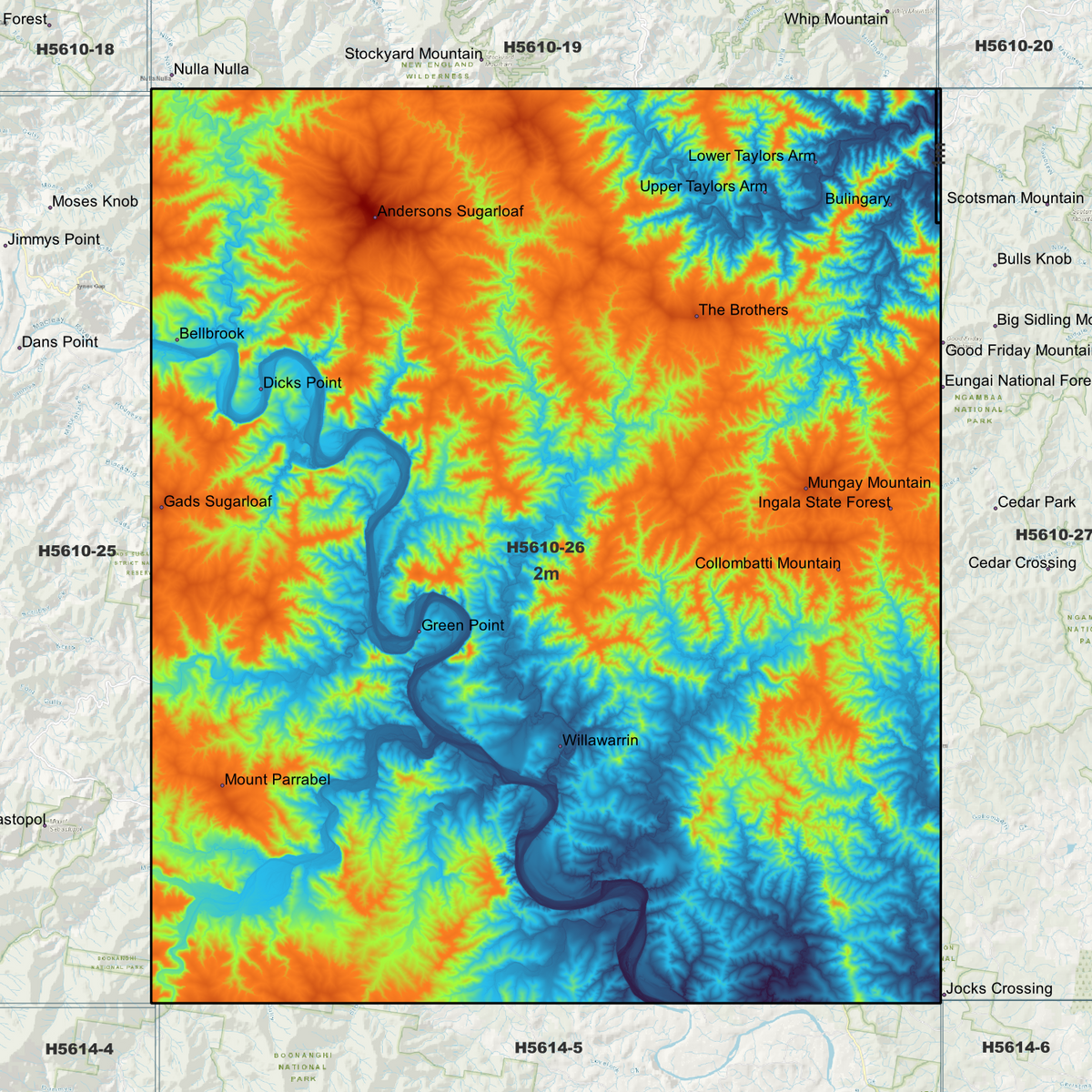 Willawarrin 2m Digital Elevation Models (H5610-26)