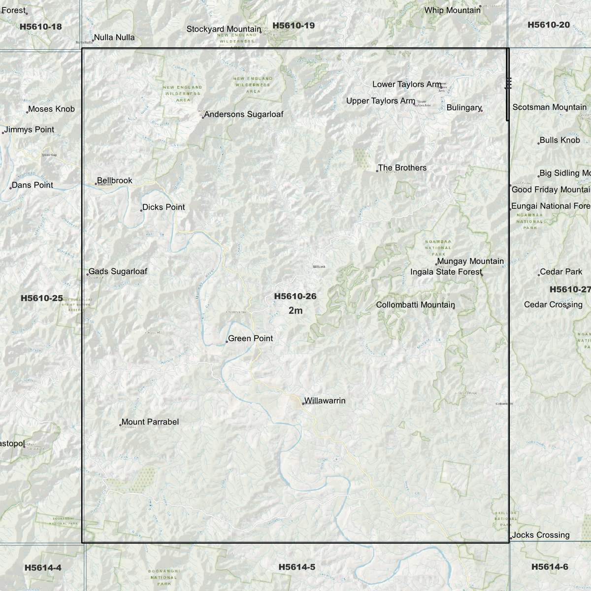 Willawarrin 2m Digital Elevation Models (H5610-26)