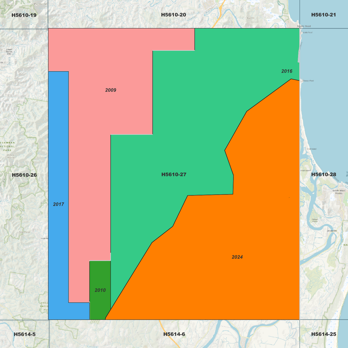 Warrell 50cm, 1m & 2m Digital Elevation Models (H5610-27)
