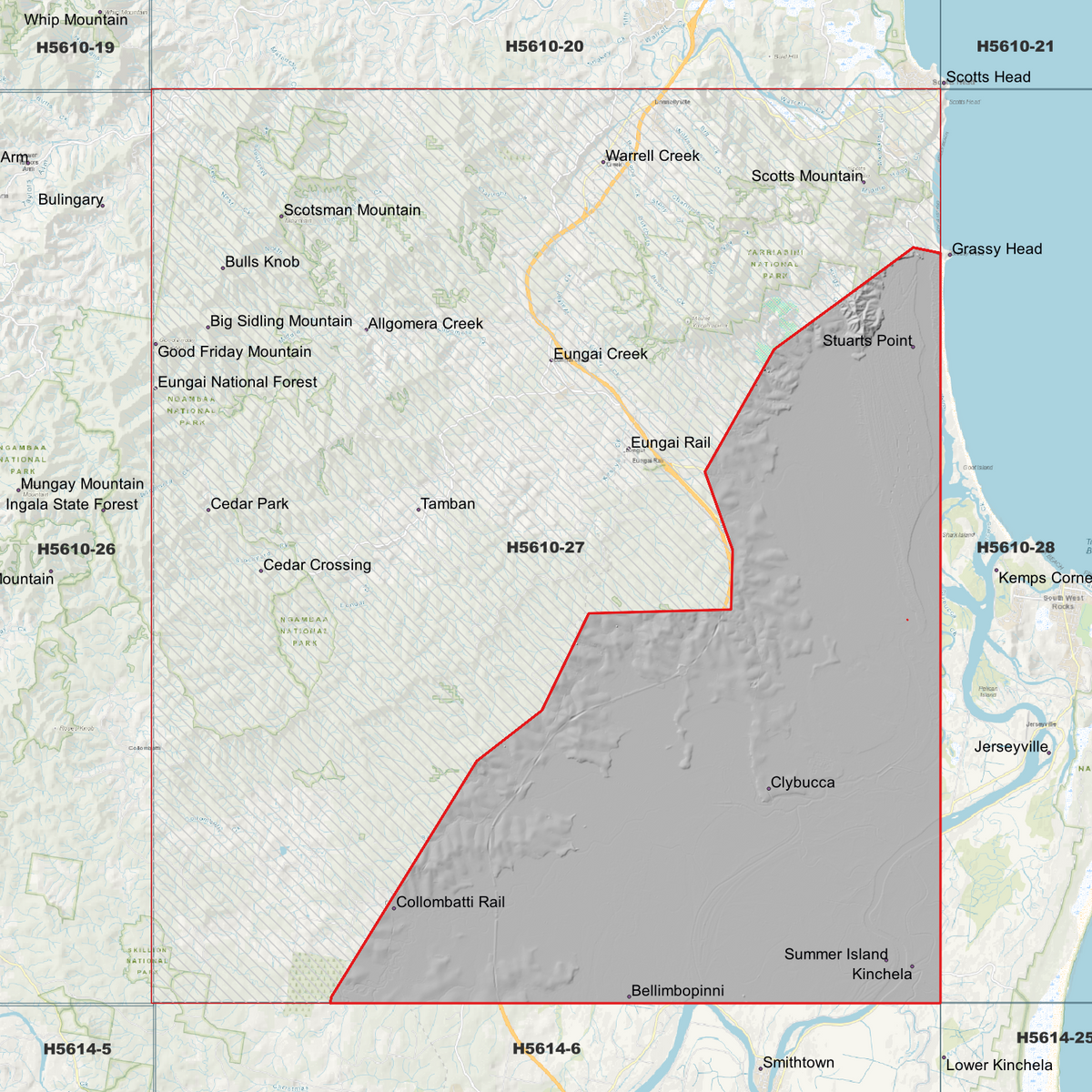 Warrell 50cm, 1m & 2m Digital Elevation Models (H5610-27)