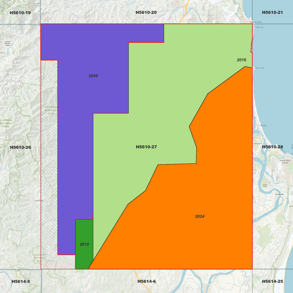 Warrell 50cm, 1m & 2m Digital Elevation Models (H5610-27)