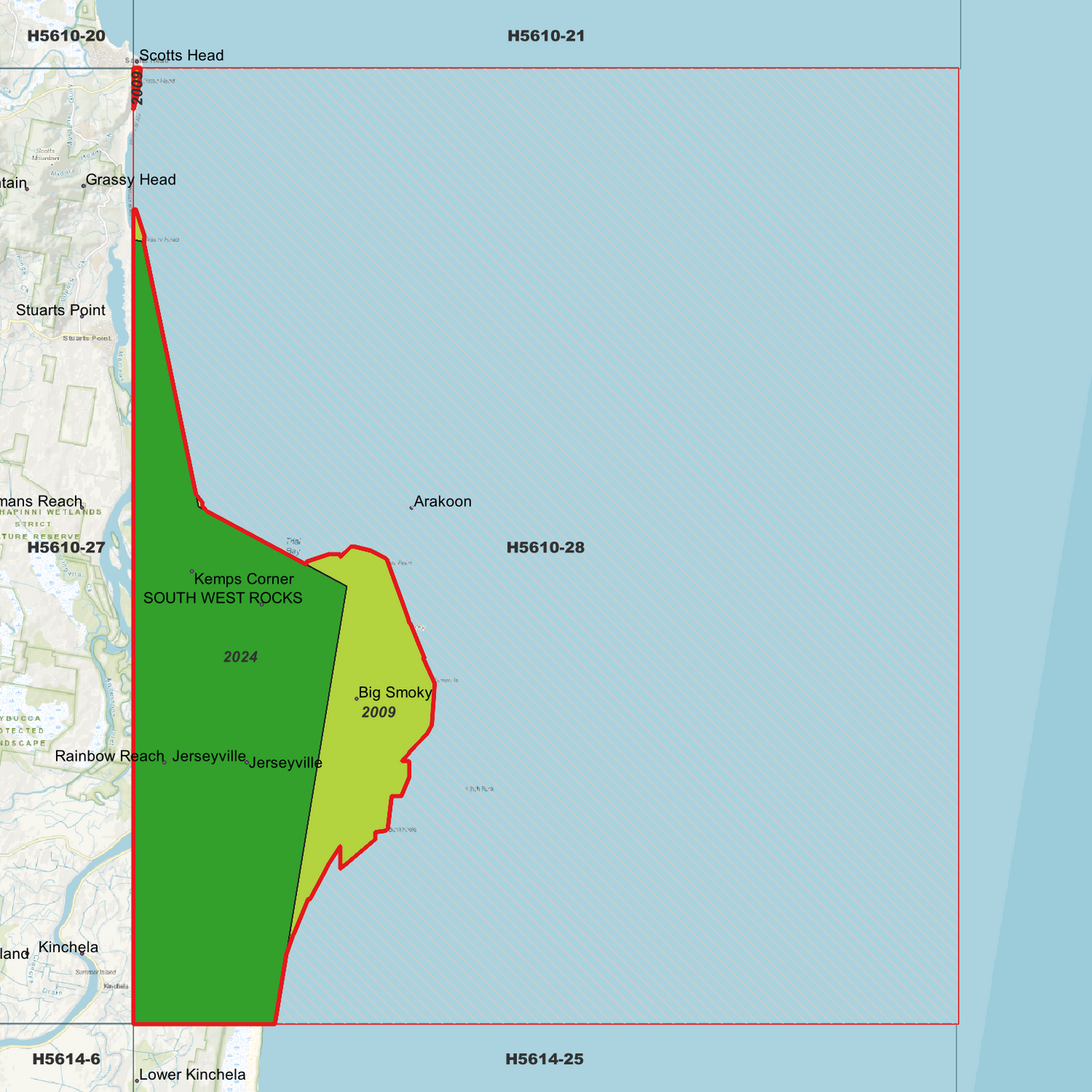 South West Rocks 1m Digital Elevation Model (H5610-28)
