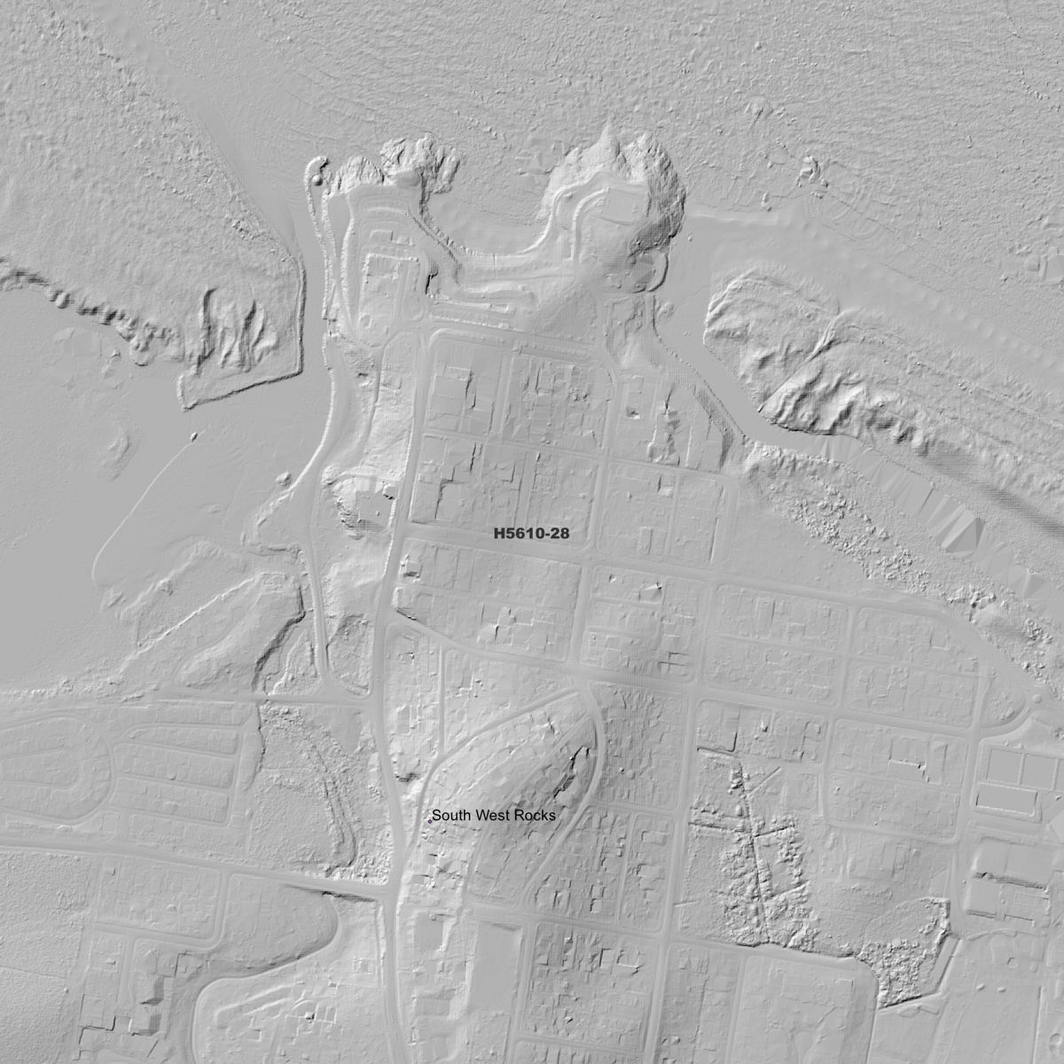 South West Rocks 50cm & 1m Digital Elevation Models (H5610-28)