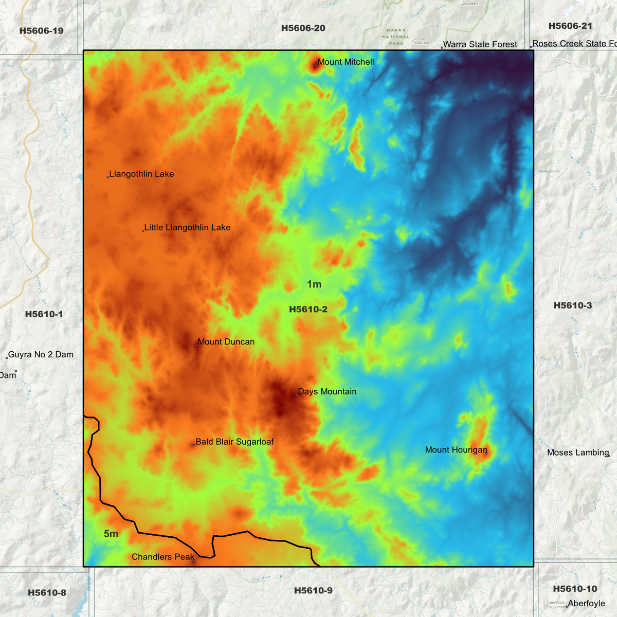 Oban 1m & 5m Digital Elevation Models (H5610-2)