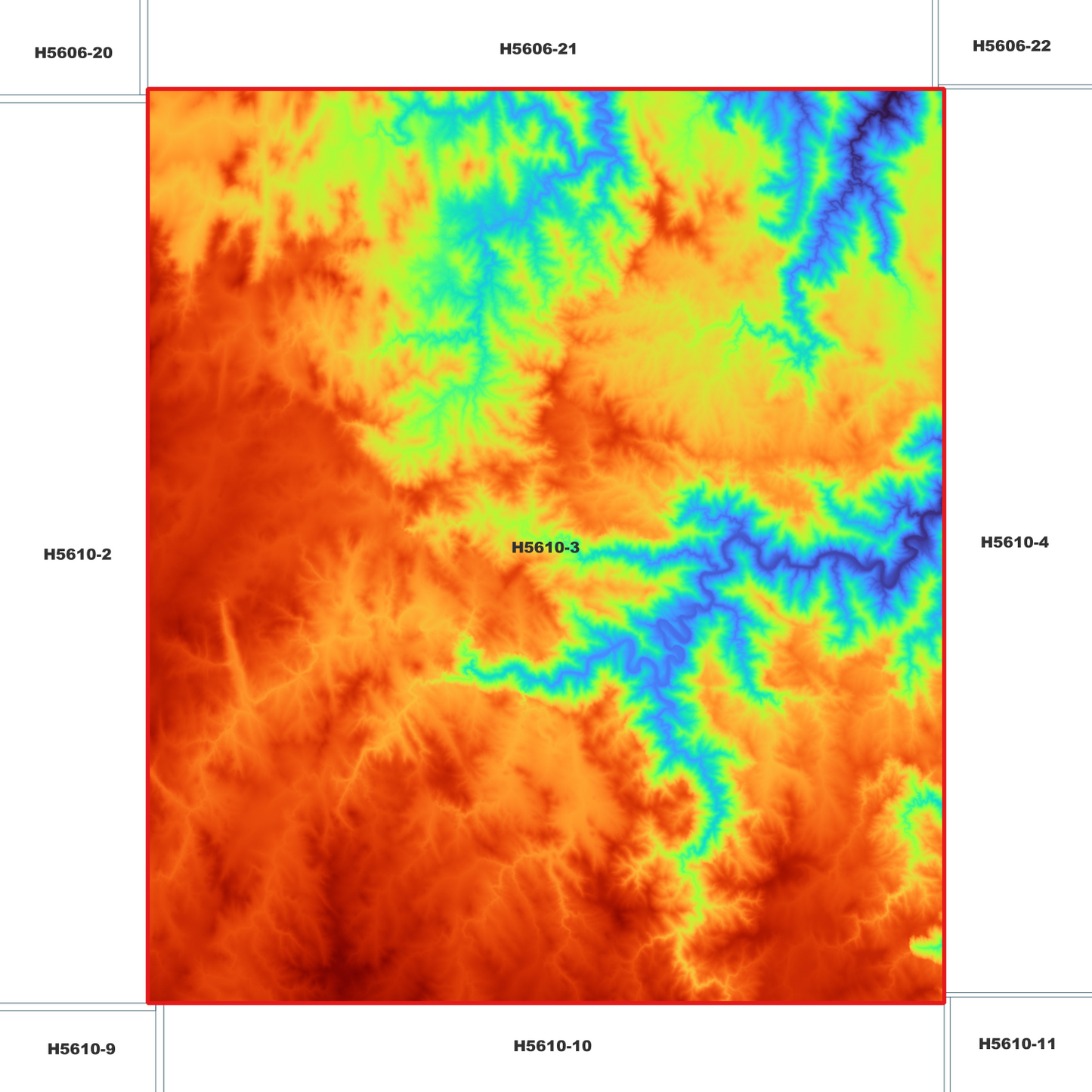 Dale 1m Digital Elevation Model (H5610-3)