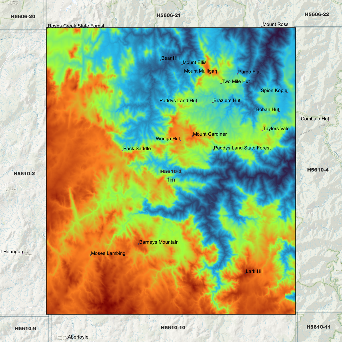 Dale 1m Digital Elevation Models (H5610-3)