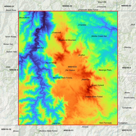 Marengo 1m Digital Elevation Model (H5610-4)