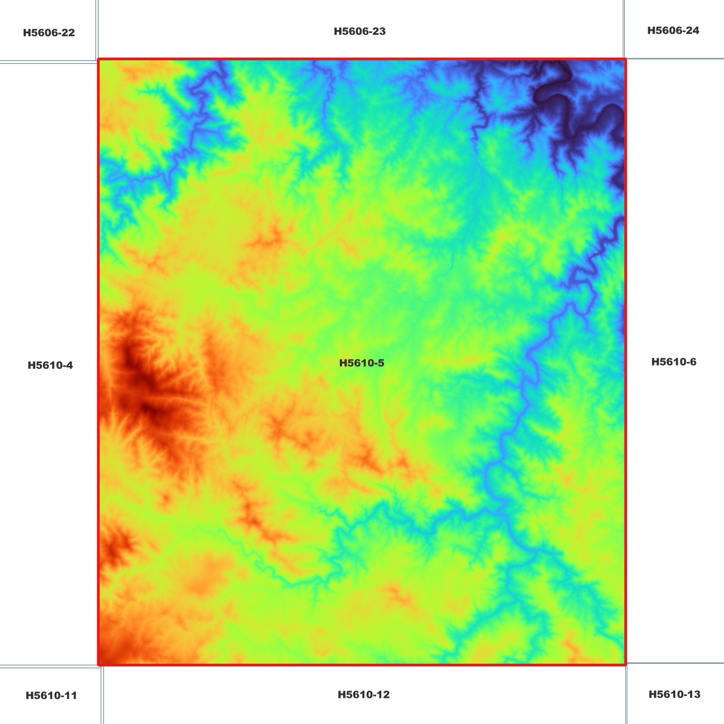 Moonpar 1m Digital Elevation Model (H5610-5)