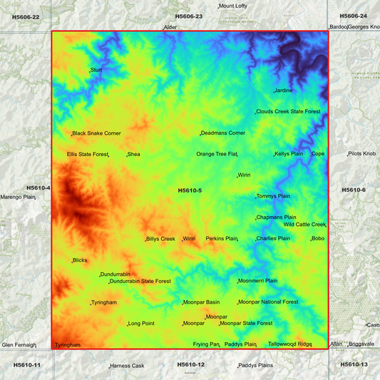 Moonpar 1m Digital Elevation Model (H5610-5)