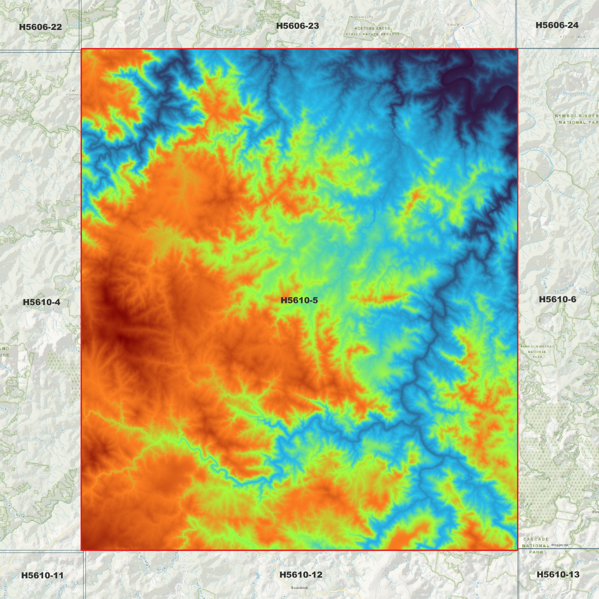 Moonpar 1m Digital Elevation Models (H5610-5)