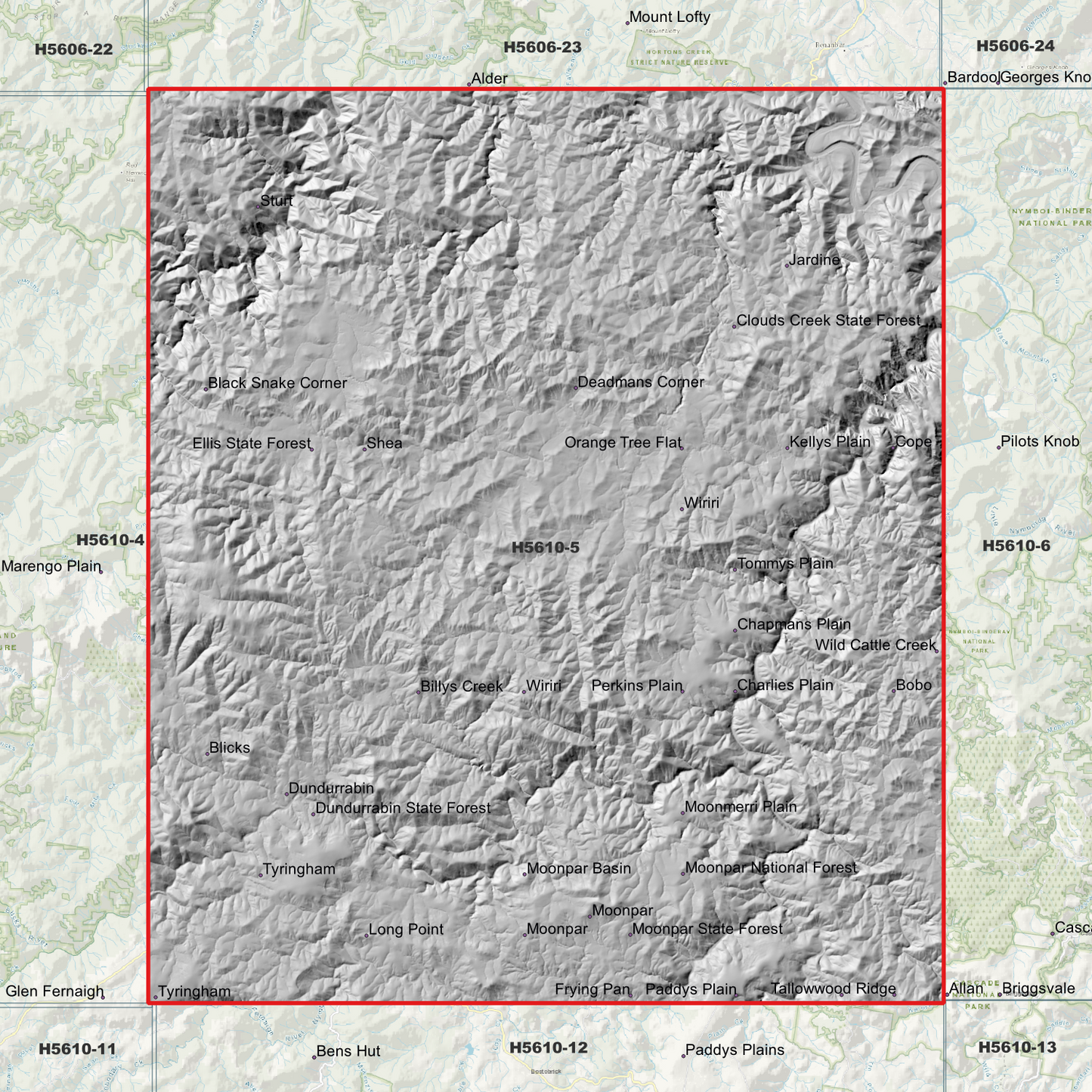 Moonpar 1m Digital Elevation Model (H5610-5)