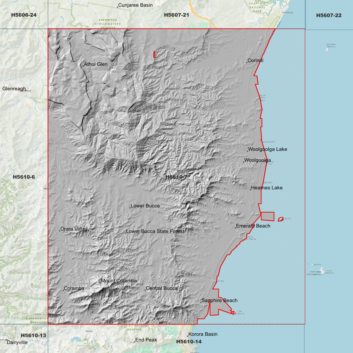 Woolgoolga 1m Digital Elevation Models (H5610-7)