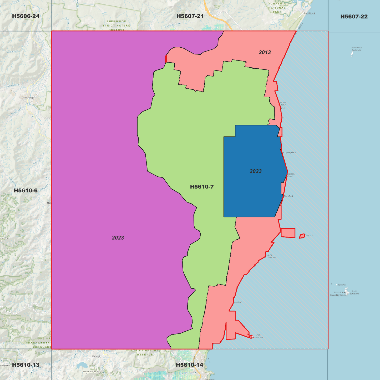 Woolgoolga 1m Digital Elevation Model (H5610-7)