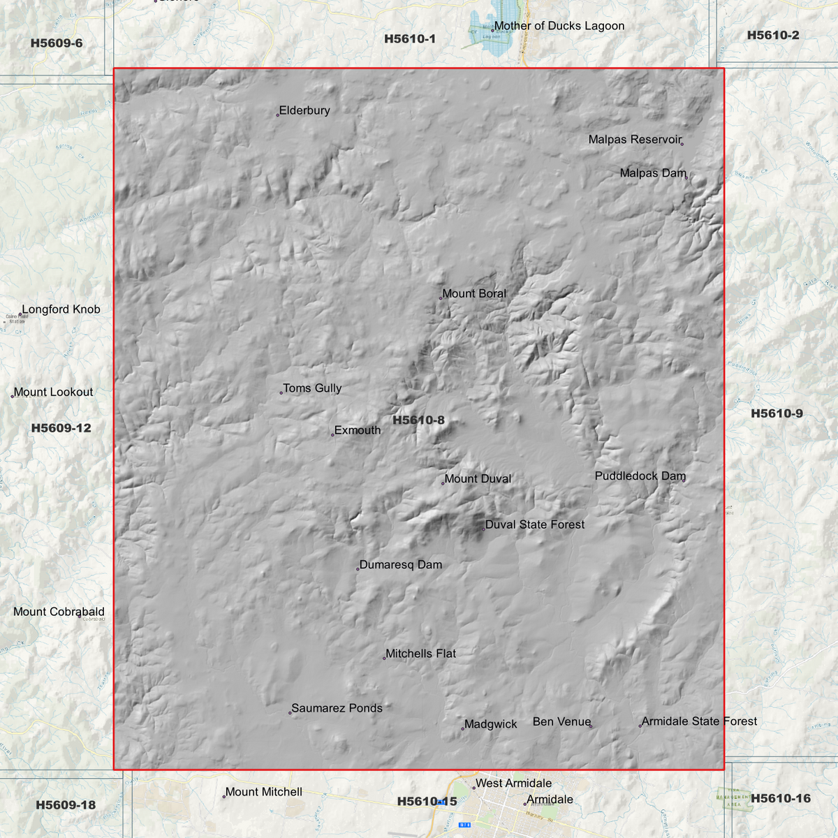 Duval 1m, 2m & 5m Digital Elevation Models (H5610-8)