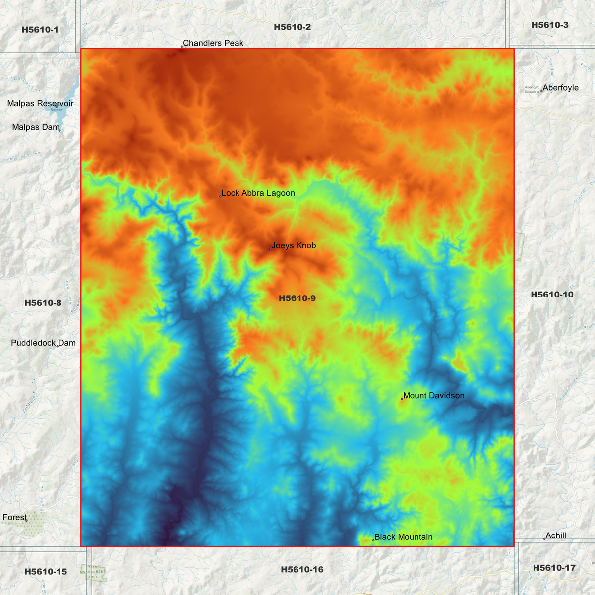 Brockley 1m, 2m & 5m Digital Elevation Models (H5610-9)