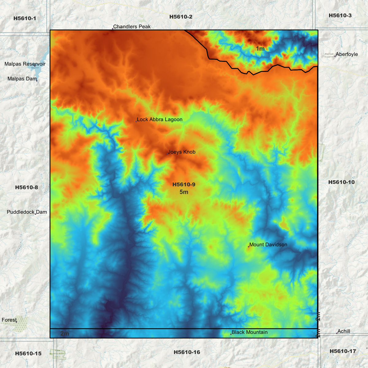Brockley 1m, 2m & 5m Digital Elevation Models (H5610-9)
