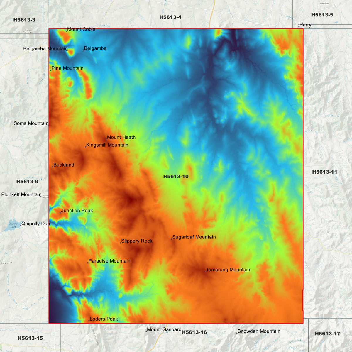 Belgamba 5m Digital Elevation Models (H5613-10)